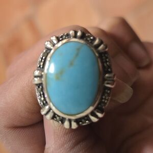 Turquoise .925 sterling silver ring